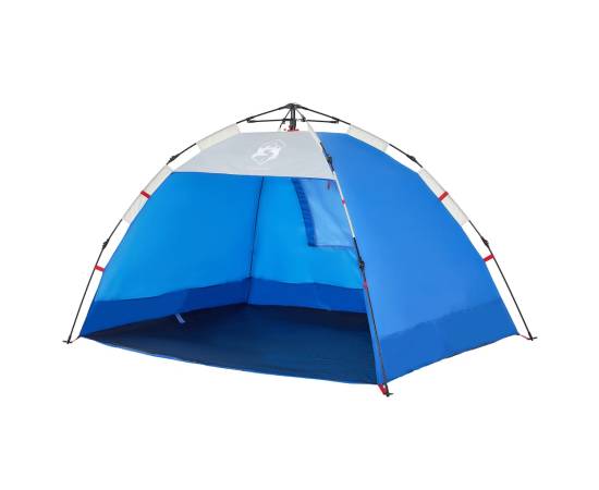 Cort camping 2 persoane albastru azur impermeabil setare rapidă, 4 image