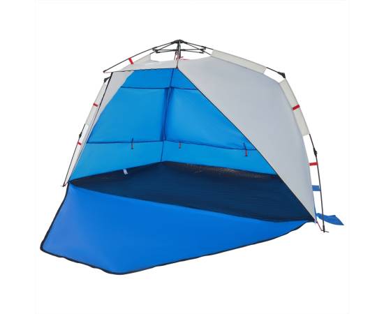 Cort camping 3 persoane albastru azur impermeabil setare rapidă, 4 image