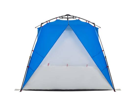 Cort camping 4 persoane albastru azur impermeabil setare rapidă, 10 image