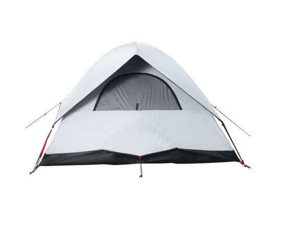 Cort camping cupolă 3 persoane alb, țesătură opacă, impermeabil, 10 image