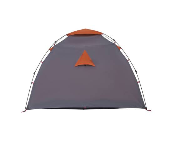 Cort camping cupolă 4 persoane, gri/portocaliu, setare rapidă, 8 image