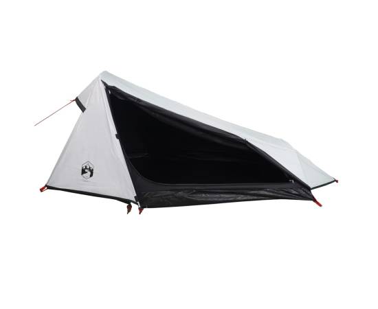 Cort camping tunel 1 persoană, alb, țesătură opacă, impermeabil, 2 image