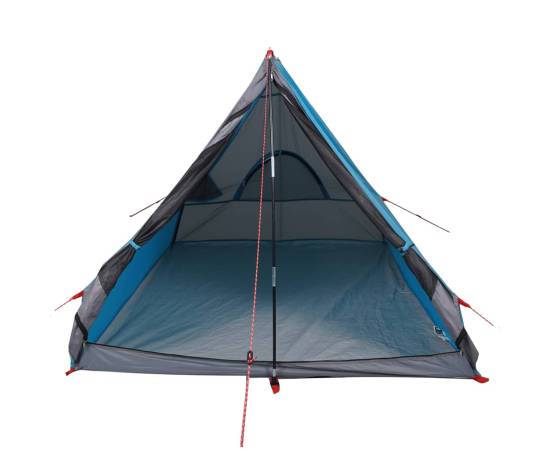 Cort de camping cu cadru a, 2 persoane, albastru, impermeabil, 5 image