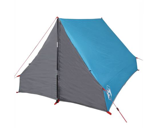 Cort de camping cu cadru a, 2 persoane, albastru, impermeabil, 6 image