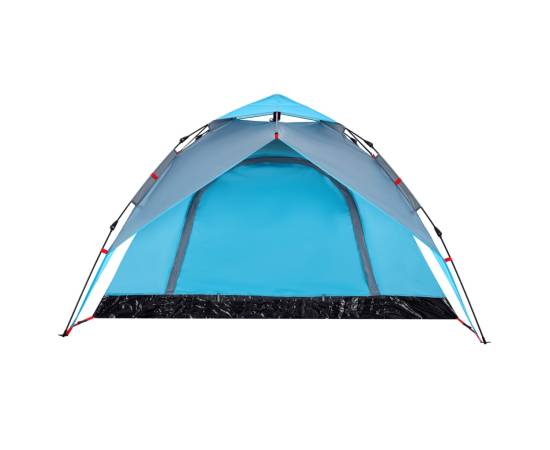 Cort de camping cupolă 4 persoane, setare rapidă, albastru, 8 image