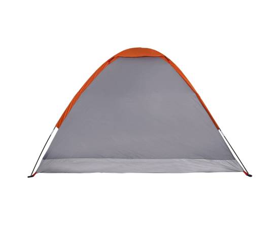 Cort de camping pentru 2 persoane, gri/portocaliu, impermeabil, 9 image