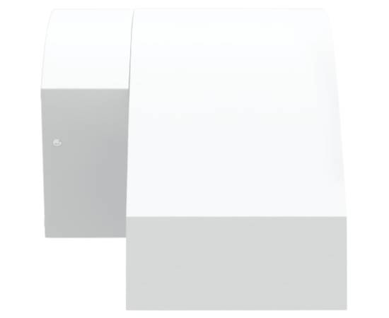 Lămpi exterioare de perete led/senzor 2 buc alb aluminiu turnat, 6 image