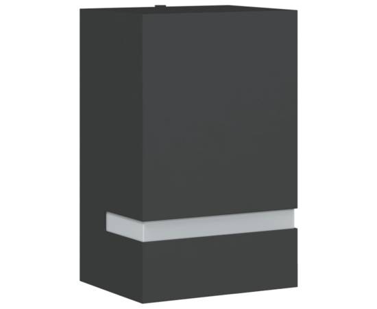 Lampă exterioară de perete, negru, oțel inoxidabil, 2 image