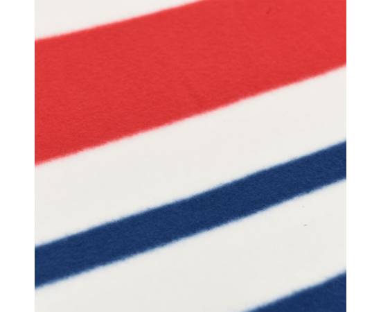 Pătură picnic pliabilă, dungi roșu albastre, 200x200 cm catifea, 5 image