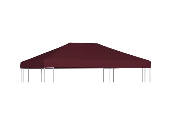Acoperiș pentru pavilion, 310 g/m², roșu bordo, 3 x 4 m