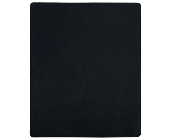 Cearșaf de pat cu elastic, 2 buc., negru, 180x200 cm, bumbac, 2 image