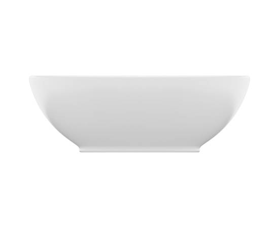 Chiuvetă de lux, alb mat, 40 x 33 cm, ceramică, formă ovală, 3 image