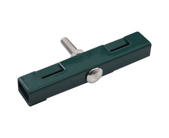 Conector în formă de u grilaj grădină, 10 seturi, verde, 3 image