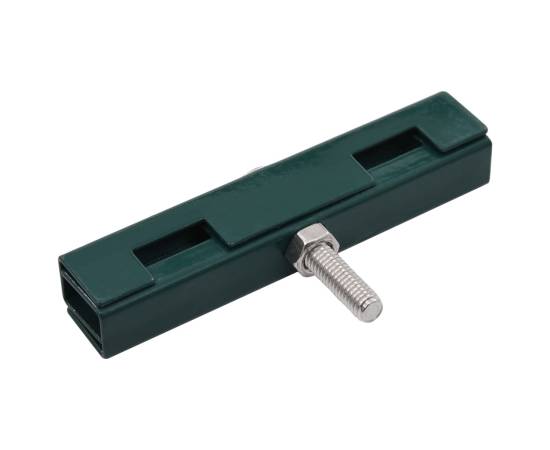 Conector în formă de u grilaj grădină, 10 seturi, verde, 2 image