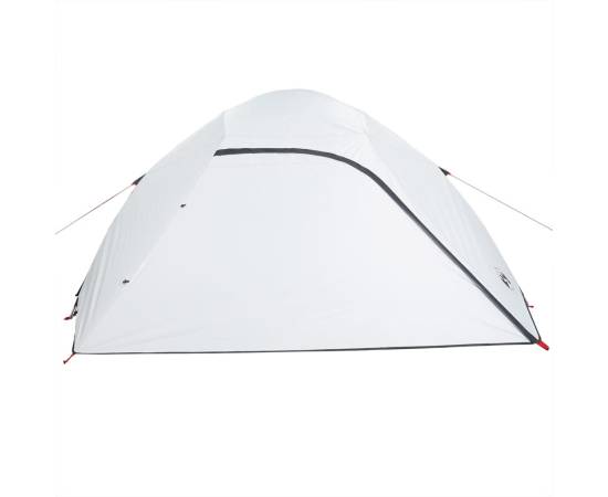 Cort camping cupolă 4 persoane alb, țesătură opacă, impermeabil, 7 image
