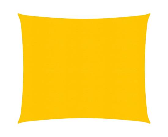Pânză parasolar, galben, 2,5x2,5 m, hdpe, 160 g/m²