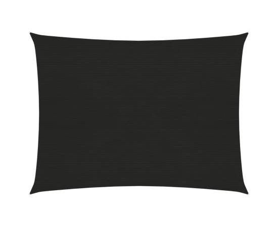 Pânză parasolar, negru, 2x2,5 m, hdpe, 160 g/m²