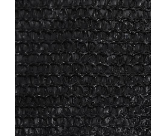 Pânză parasolar, negru, 2x3,5 m, hdpe, 160 g/m², 3 image