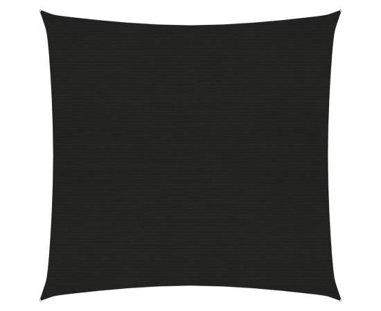 Pânză parasolar, negru, 3x3 m, hdpe, 160 g/m²