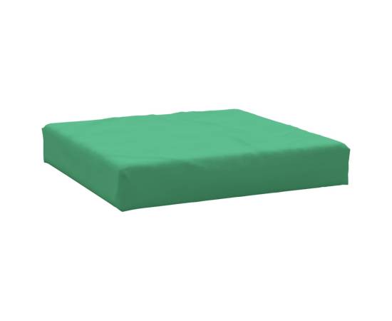 Pernă pentru taburet din paleți, verde, material textil, 2 image