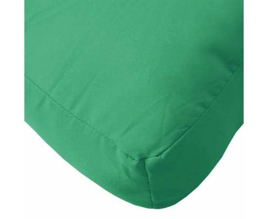 Pernă pentru taburet din paleți, verde, material textil, 5 image
