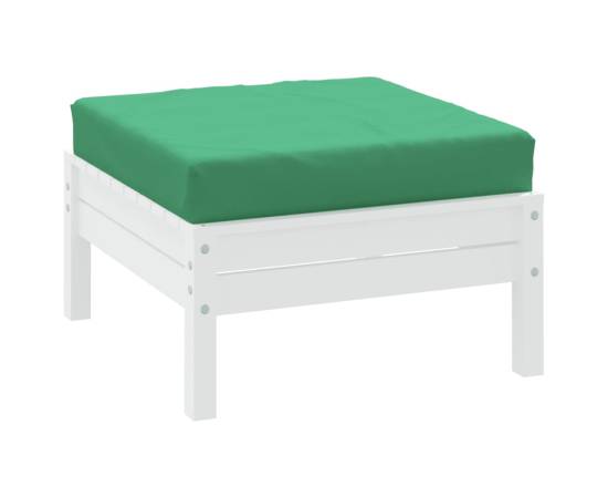 Pernă pentru taburet din paleți, verde, material textil, 3 image