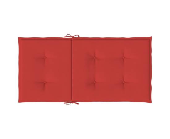 Perne cu spătar mic, 2 buc. roșu 100x50x3 cm textil oxford, 6 image