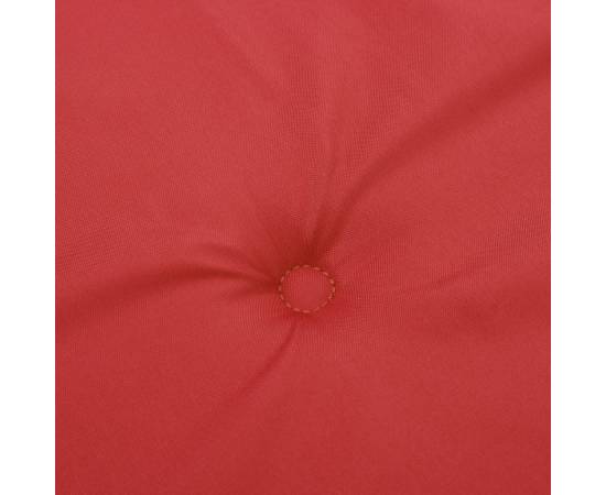 Perne cu spătar mic, 2 buc. roșu 100x50x3 cm textil oxford, 7 image