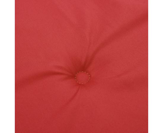 Perne cu spătar mic, 6 buc., roșu, 100x50x3 cm, textil oxford, 7 image