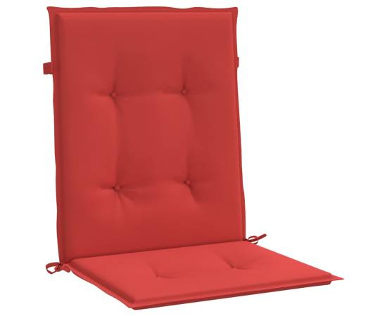 Perne cu spătar mic, 6 buc., roșu, 100x50x3 cm, textil oxford, 3 image
