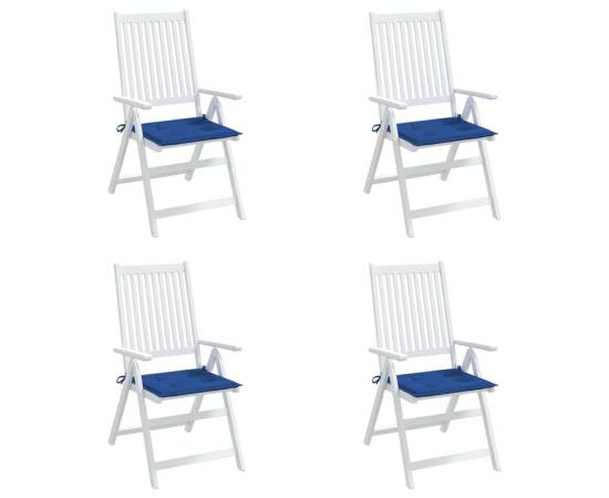 Perne scaune grădină 4 buc. albastru 40x40x3 cm țesătură oxford, 4 image