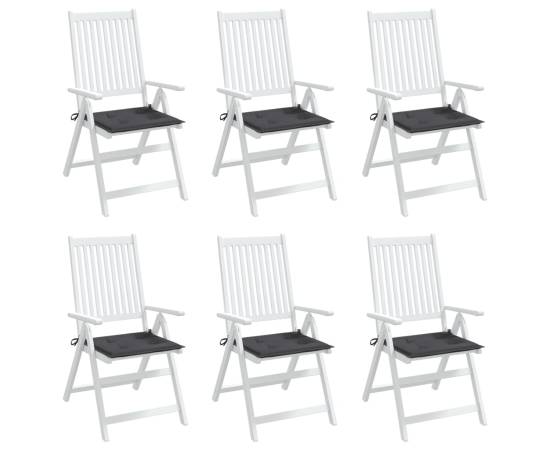 Perne scaune grădină 6 buc. antracit 50x50x3 cm țesătură oxford, 4 image