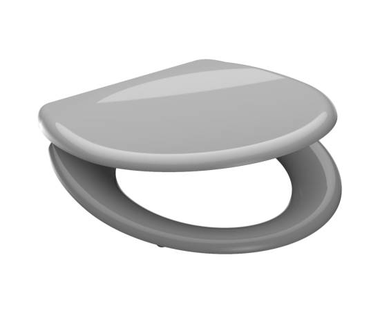 SchÜtte scaun de toaletă cu închidere silențioasă grey, duroplast, 3 image