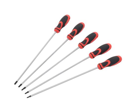 Set de șurubelnițe cu cap torx, 5 piese, 300 mm