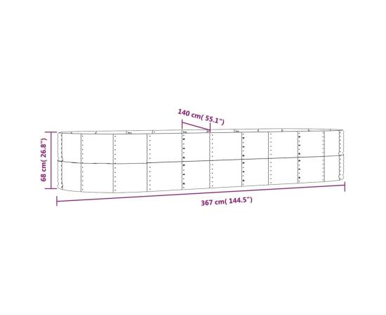 Strat înălțat grădină antracit, oțel vopsit electrostatic, 6 image