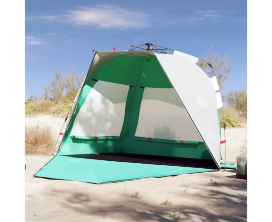 Cort camping 3 persoane verde marin impermeabil setare rapidă