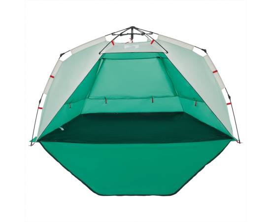 Cort camping 3 persoane verde marin impermeabil setare rapidă, 7 image