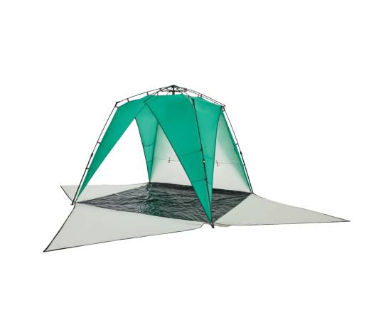 Cort camping 4 persoane verde marin impermeabil setare rapidă, 5 image