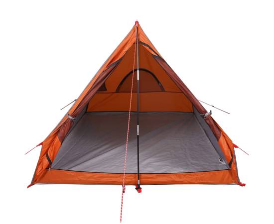 Cort camping cu cadru a 2 persoane, gri, impermeabil, 5 image