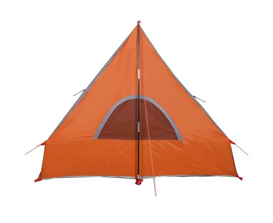 Cort camping cu cadru a 2 persoane, gri, impermeabil, 9 image