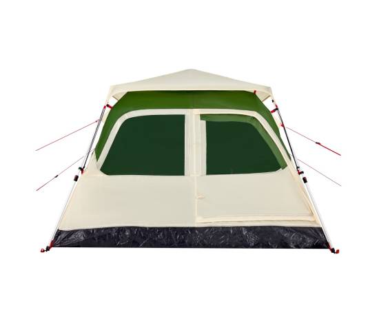 Cort de camping cupolă 4 persoane, setare rapidă, verde, 6 image