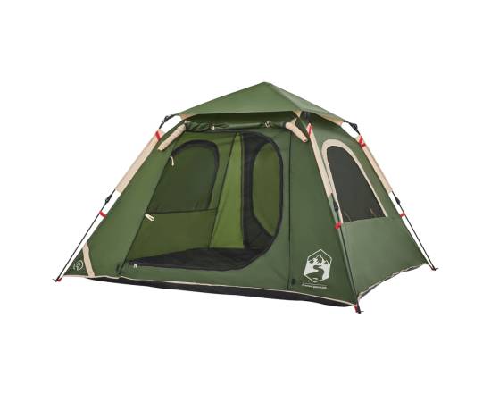 Cort de camping cupolă 4 persoane, setare rapidă, verde, 4 image