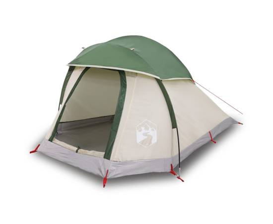 Cort de camping cupolă pentru 1 persoană, verde, impermeabil, 2 image