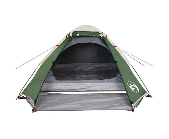 Cort de camping cupolă pentru 4 persoane, verde, impermeabil, 6 image