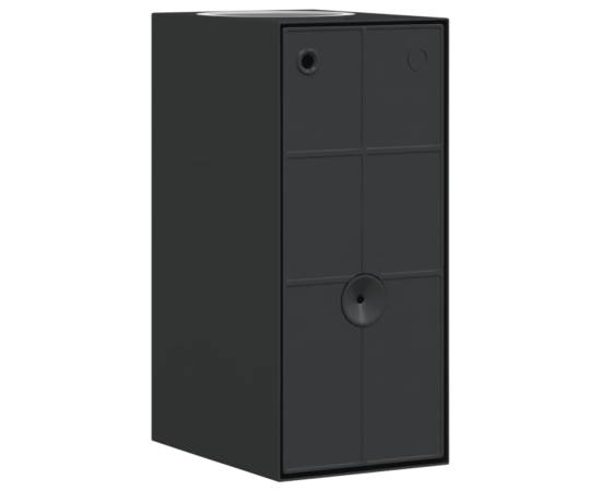 Lămpi exterioare de perete cu led 2 buc. negru, aluminiu turnat, 6 image