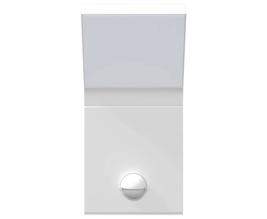 Lămpi exterioare de perete led/senzor 2 buc alb aluminiu turnat, 5 image