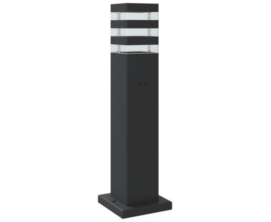 Lampă de podea de exterior, negru, 50 cm, aluminiu, 6 image