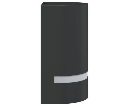Lampă exterioară de perete, negru, aluminiu turnat sub presiune, 5 image