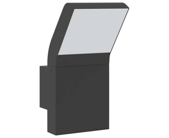 Lampă exterioară de perete cu led, negru, aluminiu turnat, 4 image