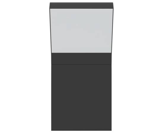 Lampă exterioară de perete cu led, negru, aluminiu turnat, 5 image
